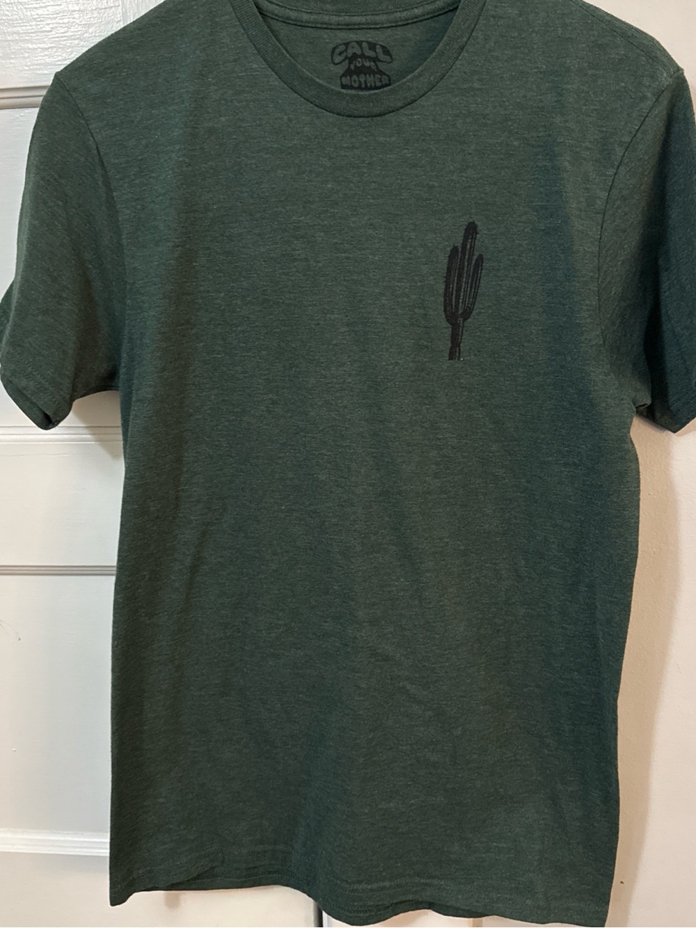 Men’s Dark Green Cactus Graphic T‑Shirt